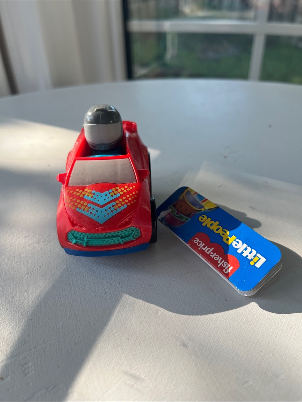 NWT little people wheelie racecar